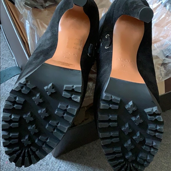 NEW!! Alaia Azzedine Suede LaceUp Platform Bootie - Picture 7 of 8